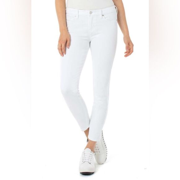 Liverpool NWT Abby ankle skinny jeans in bright white size 25 - Picture 1 of 5